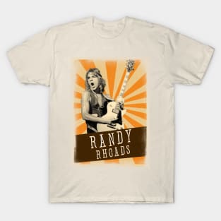 Vintage Aesthetic Randy Rhoads 1970s T-Shirt